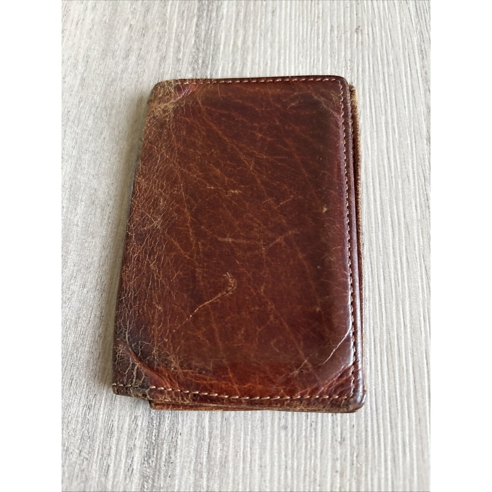Vintage Coach Bifold Unisex Wallet Brown Beautiful Patina Credit Card Slots